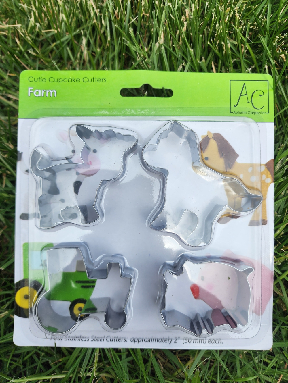 Autumn Carpenter Farm Animal Cookie/Brownie/Cupcake Cutters - Stainless Steel